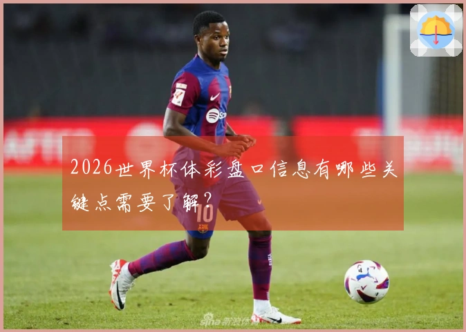 2026世界杯体彩盘口信息有哪些关键点需要了解？