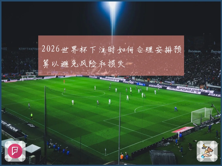 2026世界杯下注时如何合理安排预算以避免风险和损失
